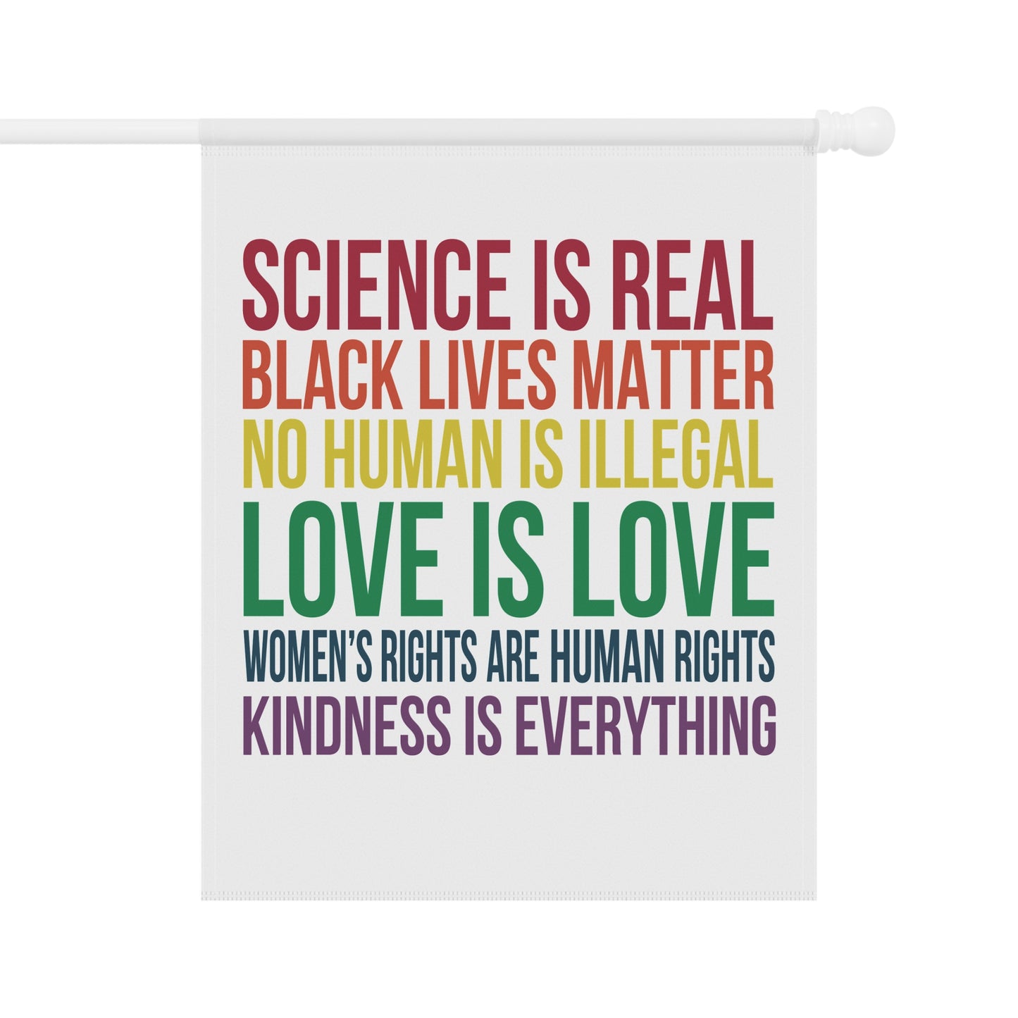 Kindness is Everything, Inclusive Garden Banner, Rainbow Decor, Pride Flag Banner, Activism Banner, Yard Sign