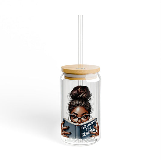 Sipper Glass with Bamboo Lid - Perfect for Readers, Stylish Drinkware for Home, Unique Gift Idea, Eco-Friendly Beverage Container, Fun [...]