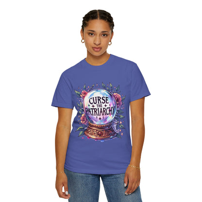 Curse the Patriarchy T-Shirt, Unisex Garment-Dyed Tee for Feminists, Gift for Women, Activist Apparel, Casual Wear, Vintage Style