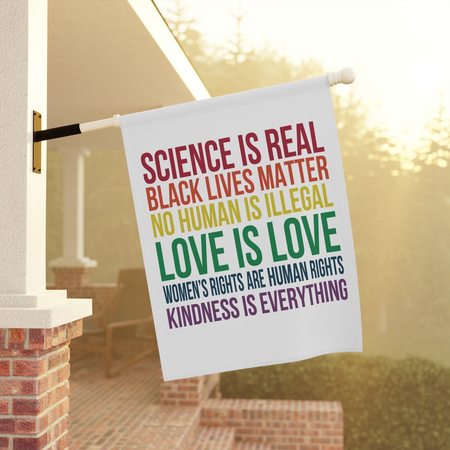 Kindness is Everything, Inclusive Garden Banner, Rainbow Decor, Pride Flag Banner, Activism Banner, Yard Sign