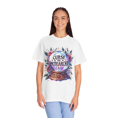 Curse the Patriarchy T-Shirt, Unisex Garment-Dyed Tee for Feminists, Gift for Women, Activist Apparel, Casual Wear, Vintage Style