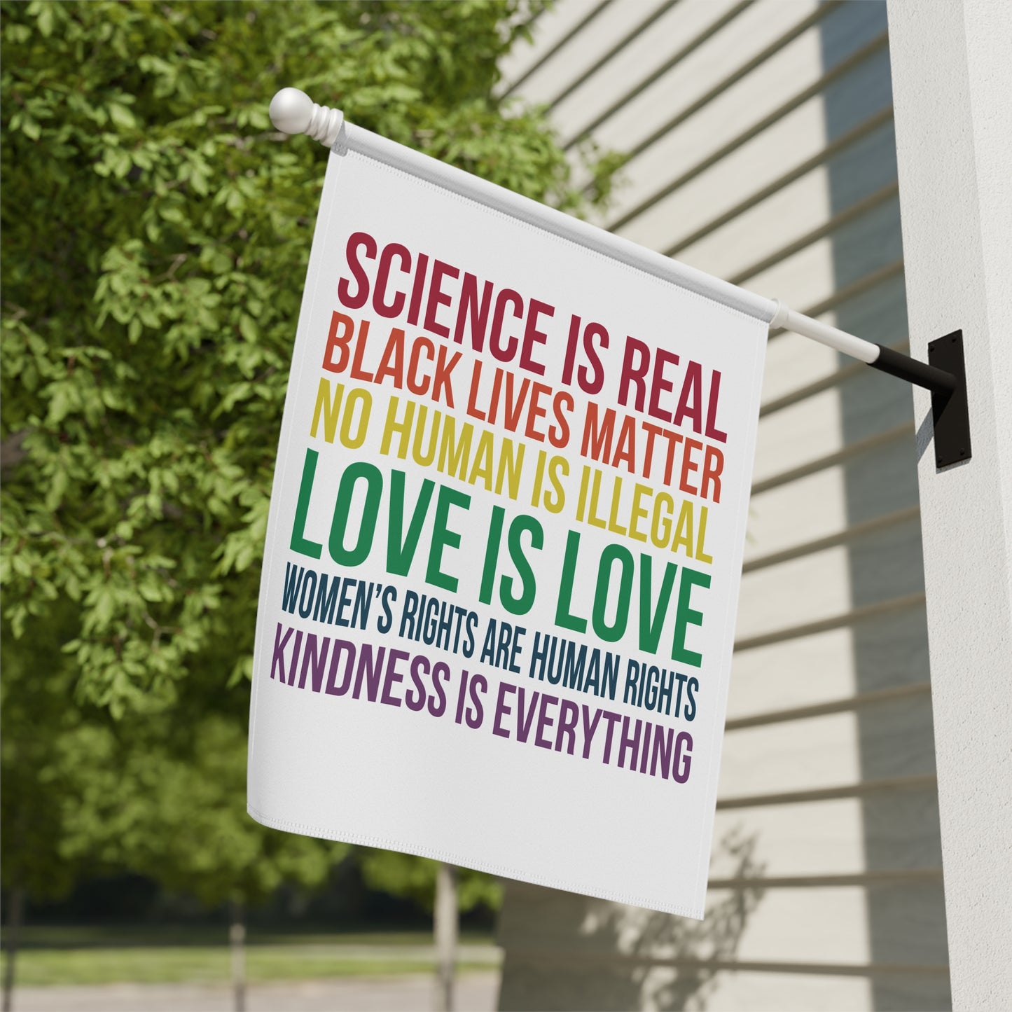 Kindness is Everything, Inclusive Garden Banner, Rainbow Decor, Pride Flag Banner, Activism Banner, Yard Sign