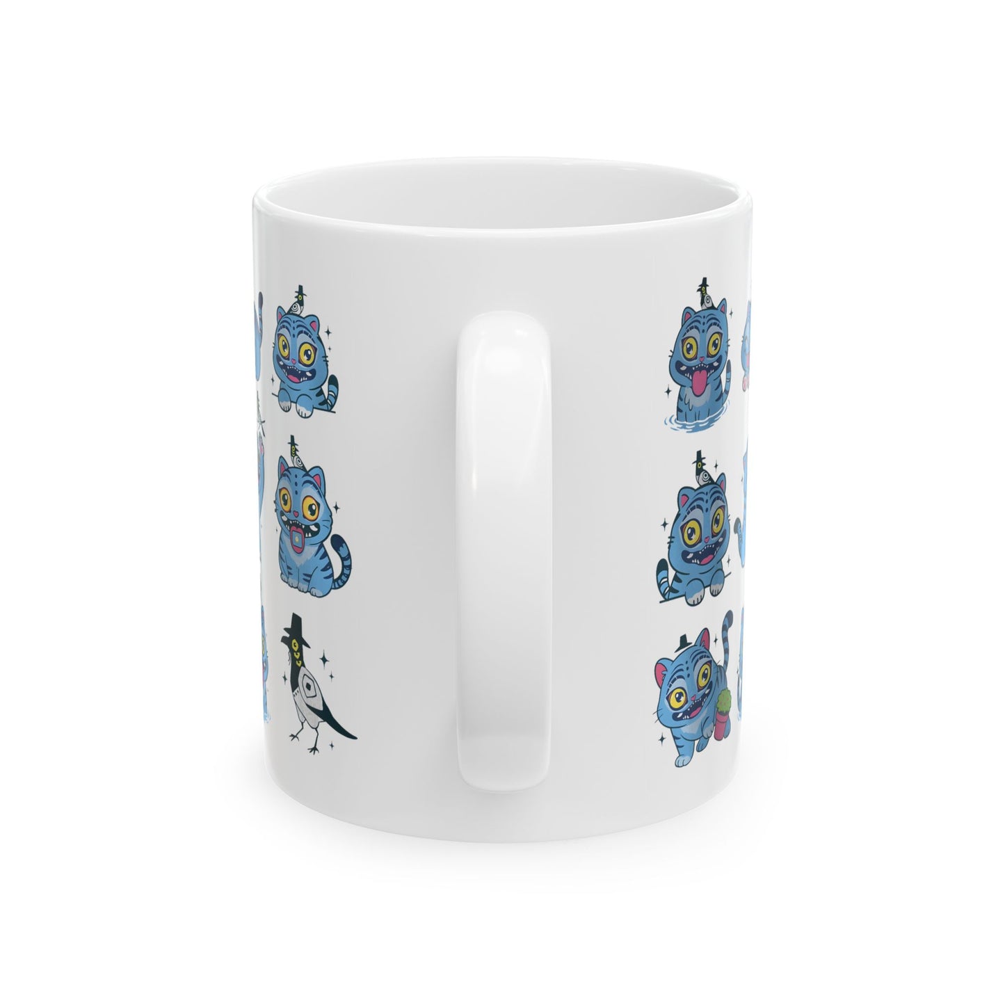 Derpy Ceramic Mug, Demon Hunter Tiger Kpop Fan Gift, Derpy Mug, 11oz, Unique Coffee Cup, Funny KPOP Lover Present, Gift for Mug Lovers