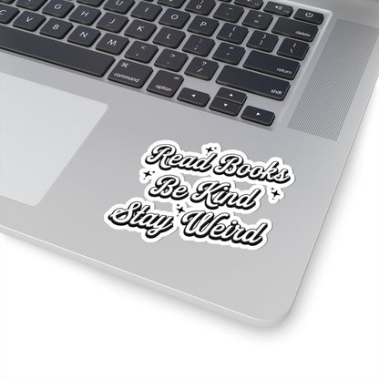 Read Books Be Kind Stay Weird Kiss-Cut Stickers, Inspirational Book Lover Decals, Quirky Laptop Stickers, Gift for Readers, Love of [...]