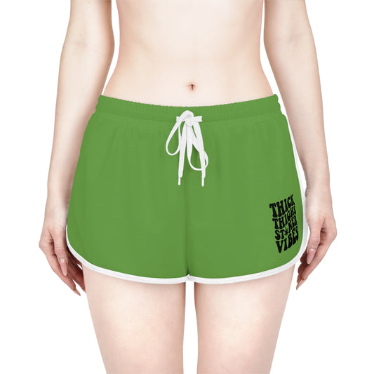 420 Vibes and Thick Thighs Women's Relaxed Shorts, Loungewear, Casual Comfort, Gift for Her