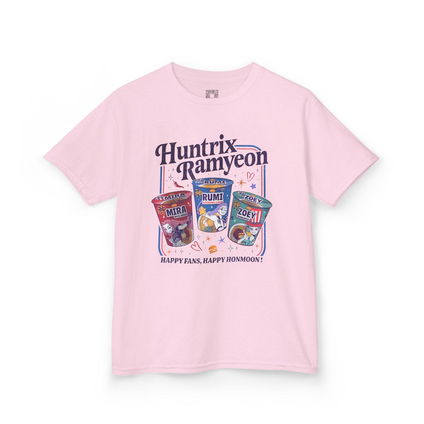 Huntrix Ramyeon Kids Tee - Demon Hunter Shirt for Food Lovers, Perfect for Birthdays, Parties, and Everyday Wear, Youth Cotton T-Shirt