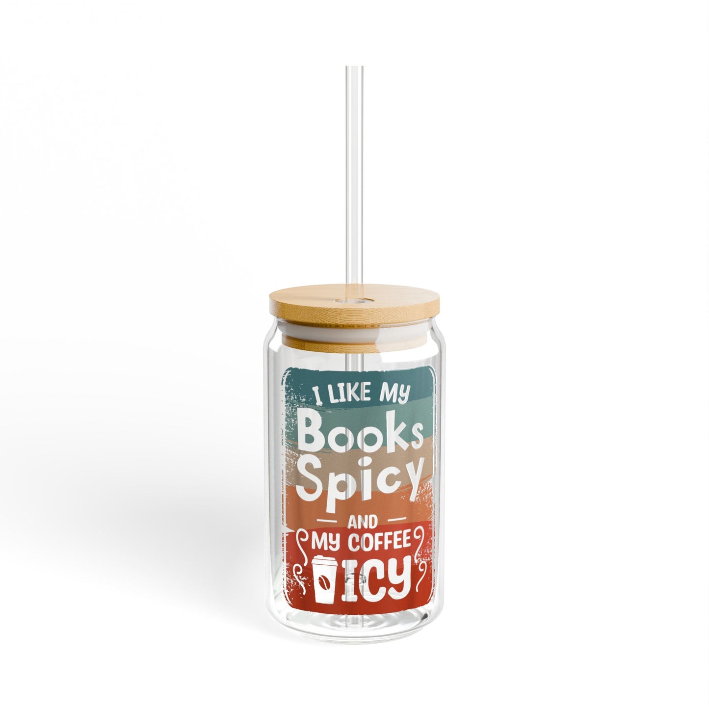 Spicy Book Lover Sipper Glass | 16oz Coffee & Tea Tumbler | Perfect Gift for Readers & Coffee Aficionados | Eco-Friendly Drinkware | [...]