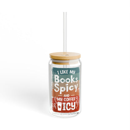 Spicy Book Lover Sipper Glass | 16oz Coffee & Tea Tumbler | Perfect Gift for Readers & Coffee Aficionados | Eco-Friendly Drinkware | [...]