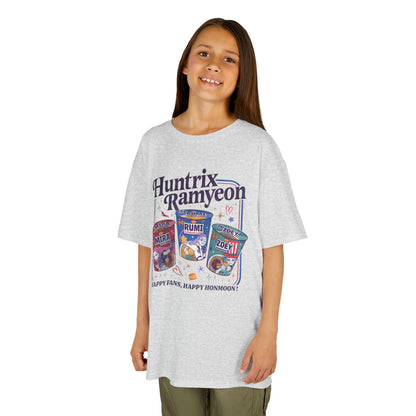 Huntrix Ramyeon Kids Tee - Demon Hunter Shirt for Food Lovers, Perfect for Birthdays, Parties, and Everyday Wear, Youth Cotton T-Shirt