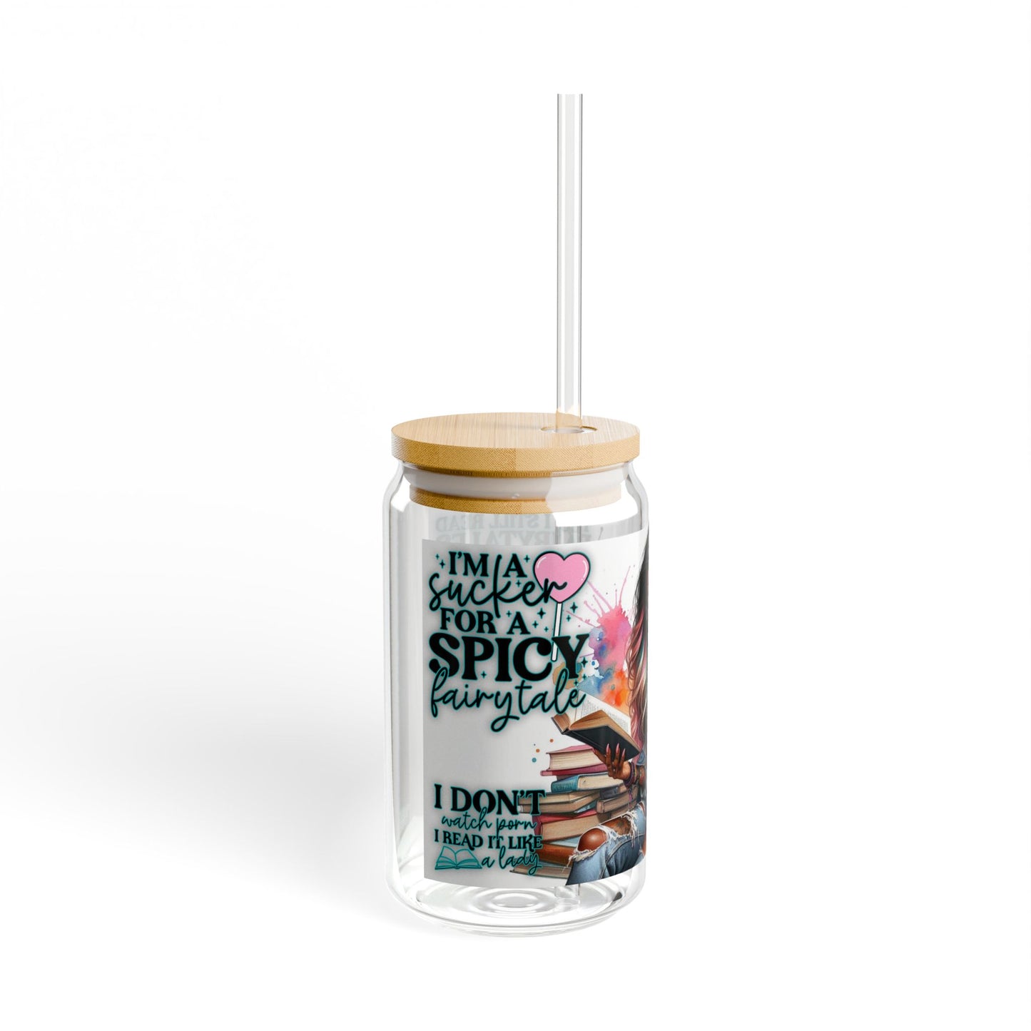 Smut Spicy Reader Glass, 16oz Drinkware for Book Lovers, Cool Gift for icy coffee drinkers, Bibliophile beverage