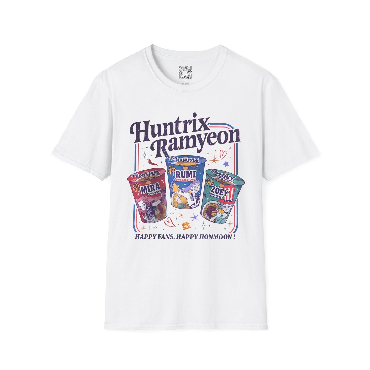 Huntrix Ramyeon Unisex T-Shirt - Fun Ramen Lovers Gift, K-Pop Vibe, Demon Hunter,  Anime Fan Merch