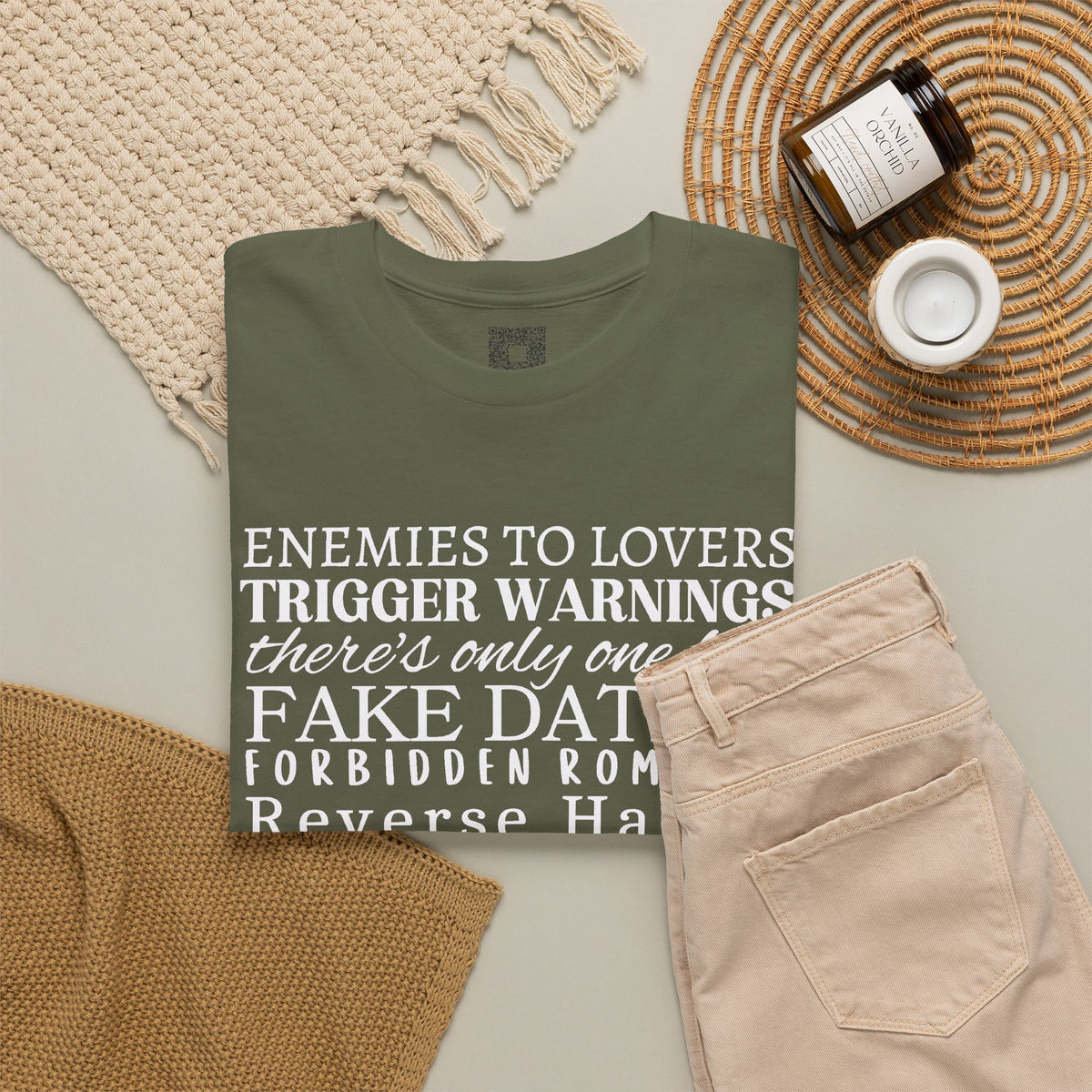 Romance Tropes Unisex Tee — Enemies to Lovers & Everything in Between