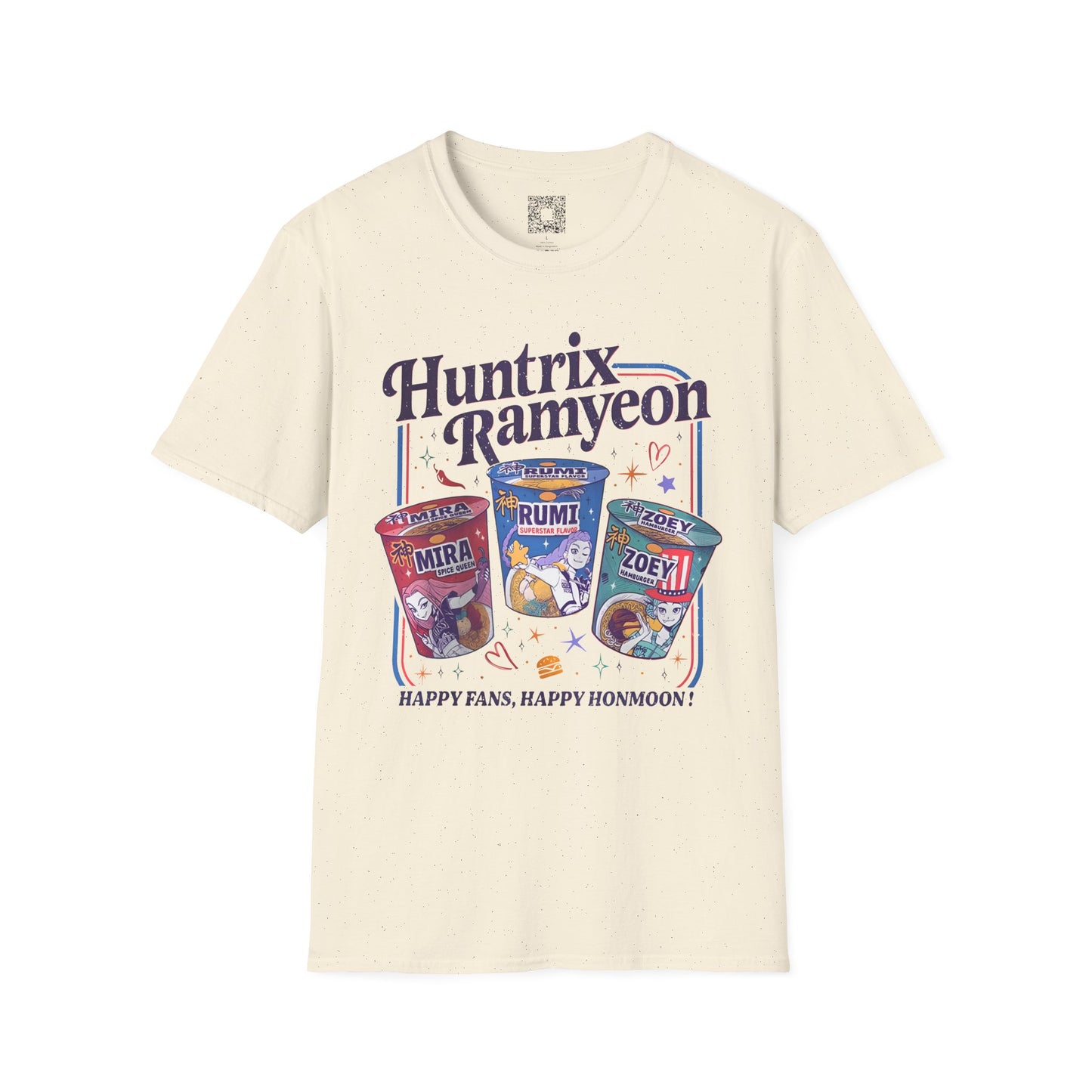 Huntrix Ramyeon Unisex T-Shirt - Fun Ramen Lovers Gift, K-Pop Vibe, Demon Hunter,  Anime Fan Merch