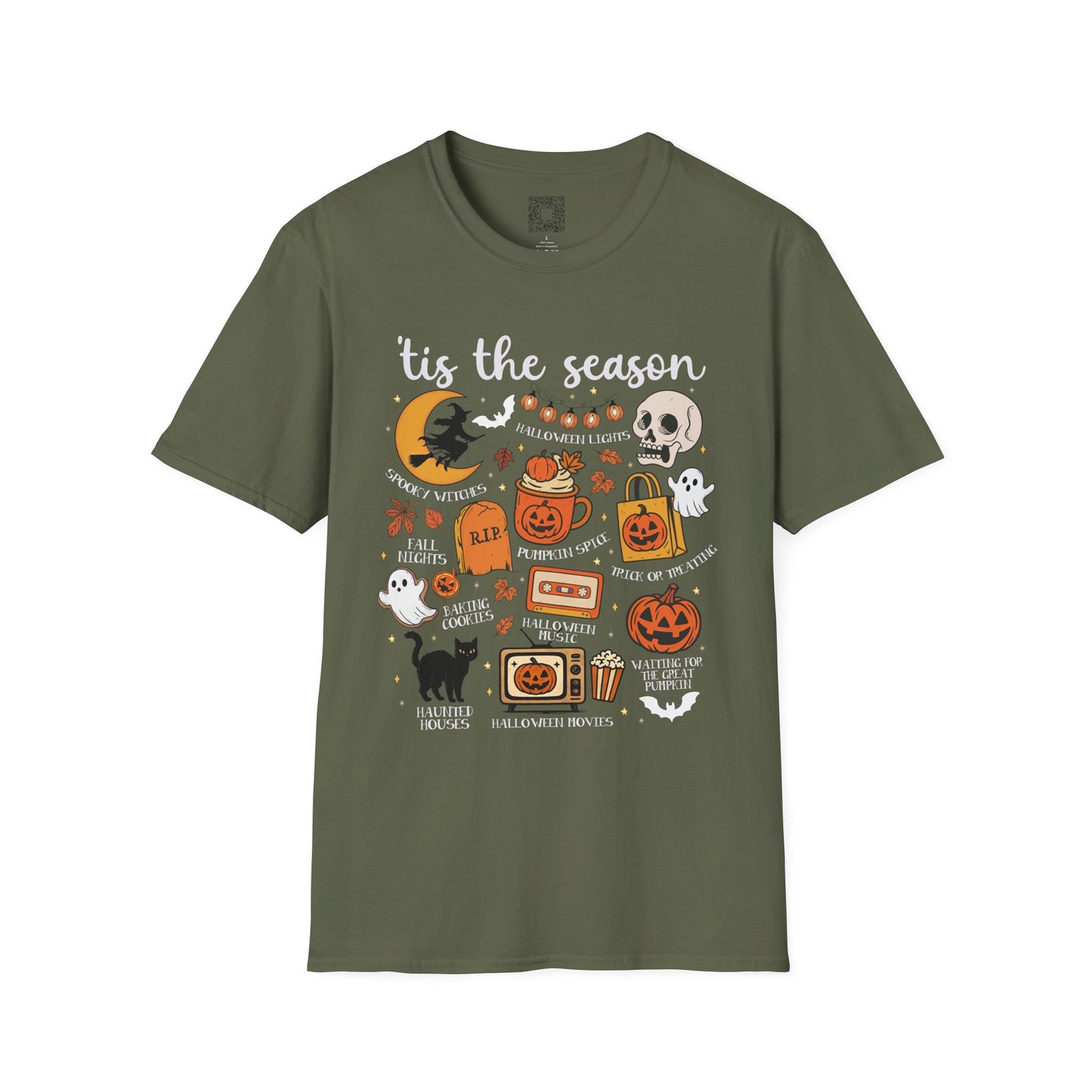Tis The Season t-shirt, Spooky Season shirt, Spooky Season Shirt, Fall Fashion Top, Halloween Gift, Cozy Autumn Wear, Pumpkin Shirt