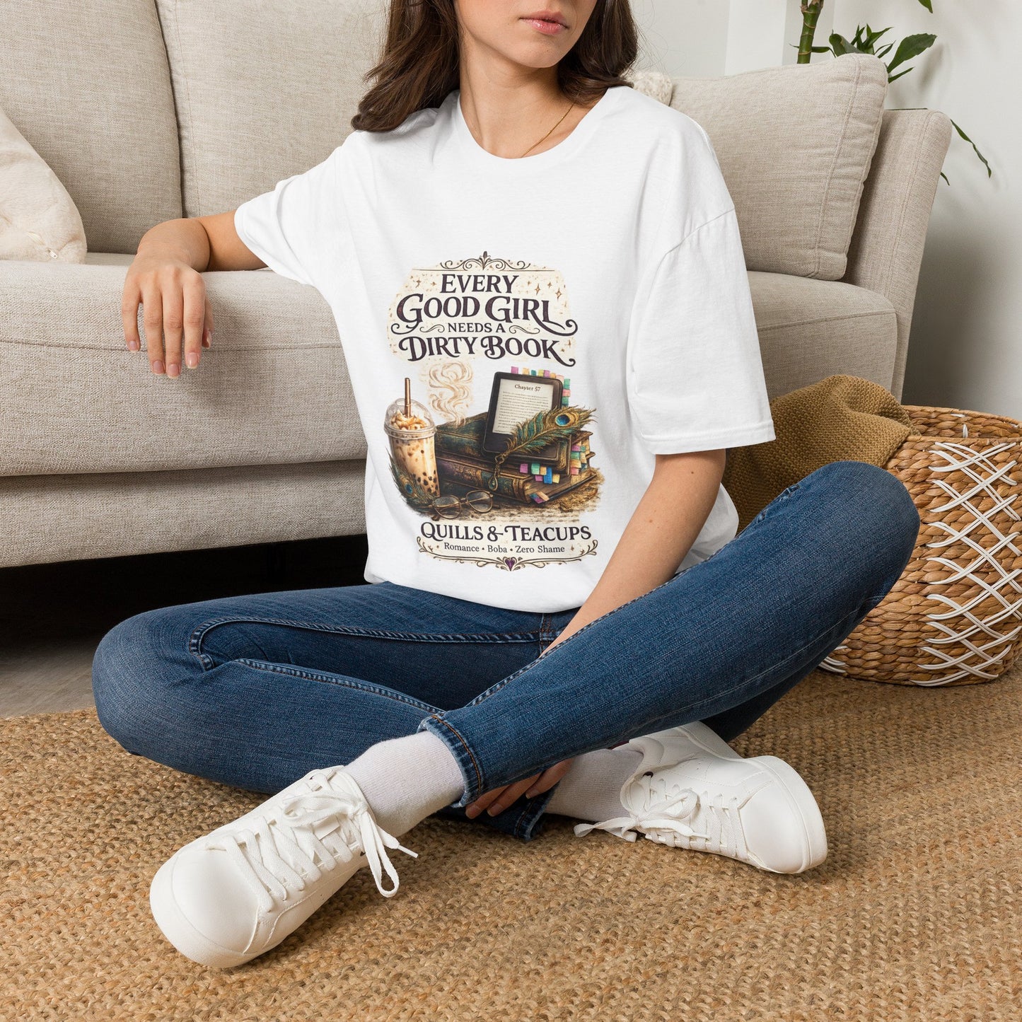 Every Good Girl Needs a Dirty Book Tee ☕📚✨