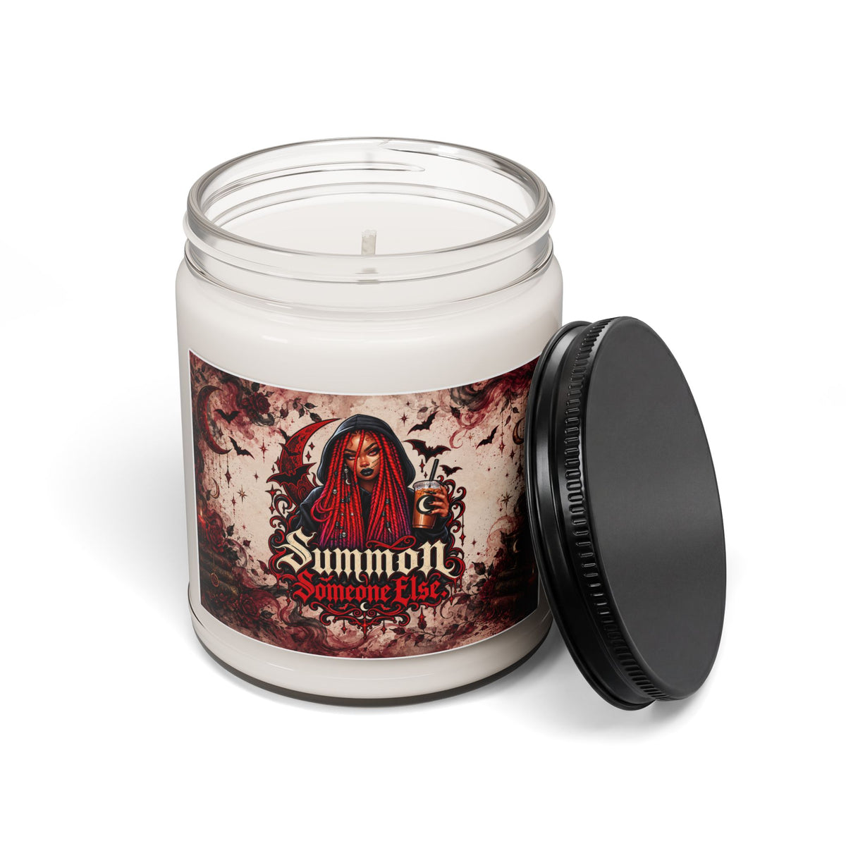 Summon Someone Else Candle | Gothic Witchy Candle | Dark Humor Gift for Book Lovers