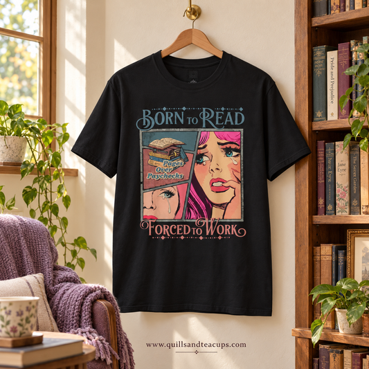 Born to Read Unisex Softstyle Tee — Life's Too Short for Boring Shirts & Unread Books