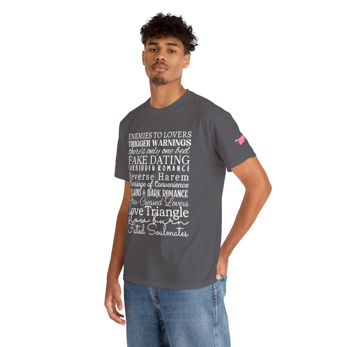 Romance Tropes Unisex Tee — Enemies to Lovers & Everything in Between