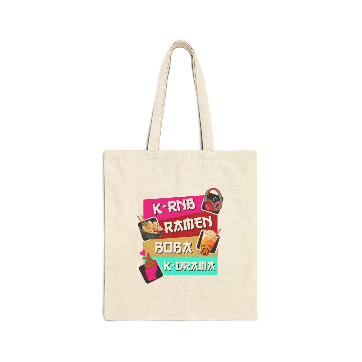 K-Drama KRnB  Tote Bag for Foodie Lovers, Reusable Grocery Bag, KPOP Stans Tote, Gift for KRnB Fans, [...]