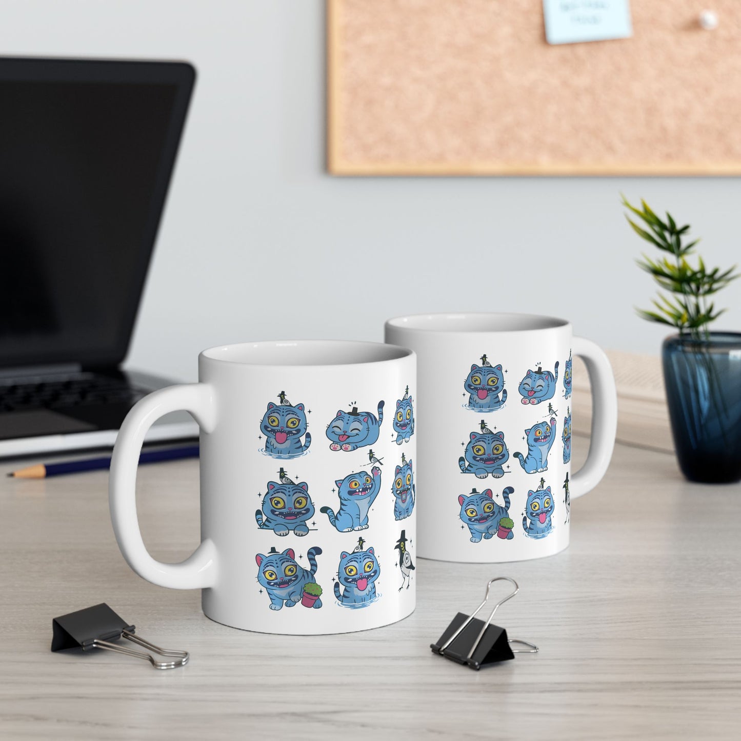 Derpy Ceramic Mug, Demon Hunter Tiger Kpop Fan Gift, Derpy Mug, 11oz, Unique Coffee Cup, Funny KPOP Lover Present, Gift for Mug Lovers