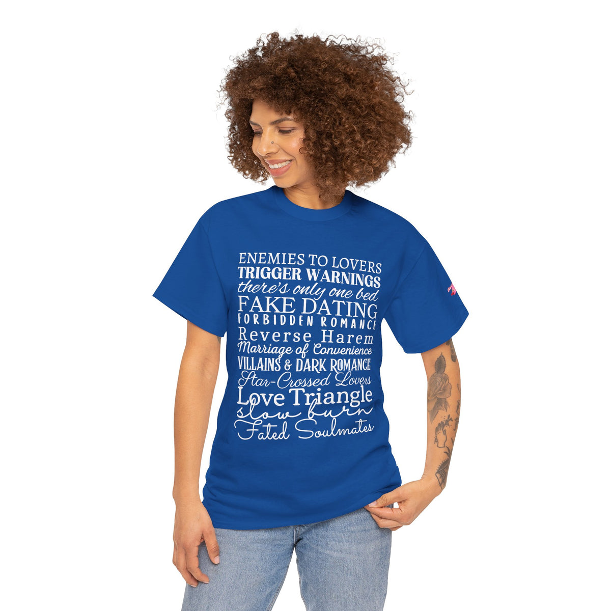 Romance Tropes Unisex Tee — Enemies to Lovers & Everything in Between