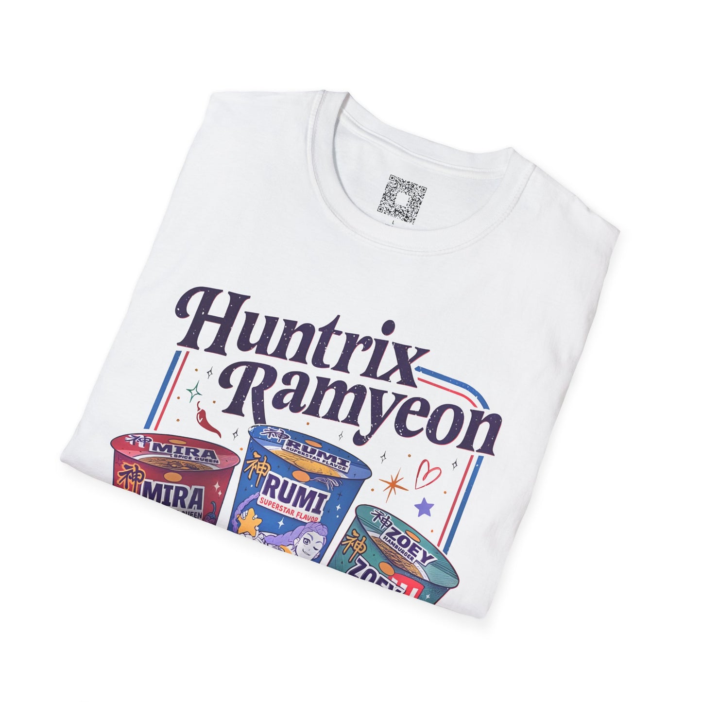 Huntrix Ramyeon Unisex T-Shirt - Fun Ramen Lovers Gift, K-Pop Vibe, Demon Hunter,  Anime Fan Merch