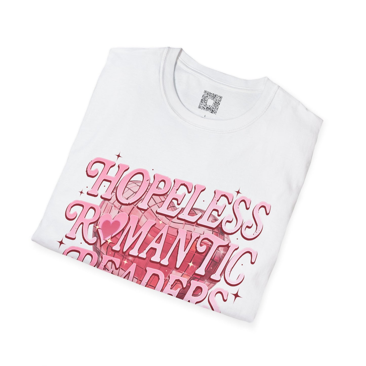 Hopeless Romantic Readers Club T-Shirt, Cute Literary Tee, Gift for Book Lovers, Casual Outfit, Cozy Reading Apparel, Unique Reading Gift