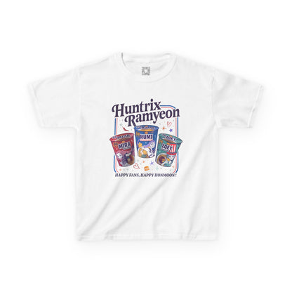 Huntrix Ramyeon Kids Tee - Demon Hunter Shirt for Food Lovers, Perfect for Birthdays, Parties, and Everyday Wear, Youth Cotton T-Shirt