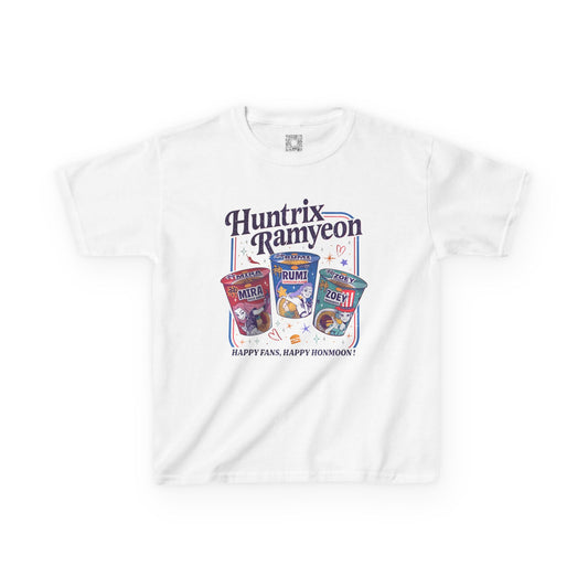 Huntrix Ramyeon Kids Tee - Demon Hunter Shirt for Food Lovers, Perfect for Birthdays, Parties, and Everyday Wear, Youth Cotton T-Shirt