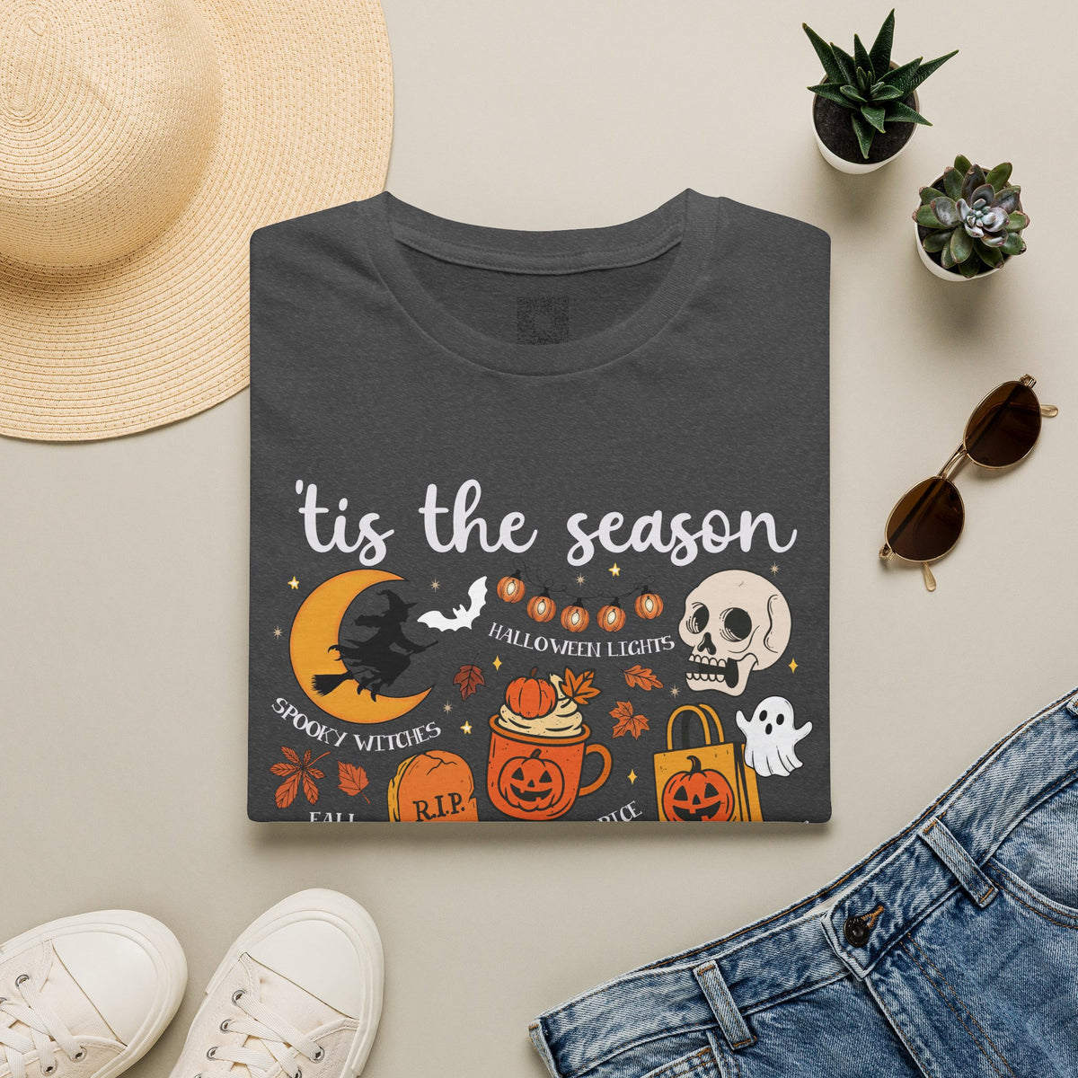 Tis the (Spooky) Season — Unisex Tee for the One Who Decorates in August