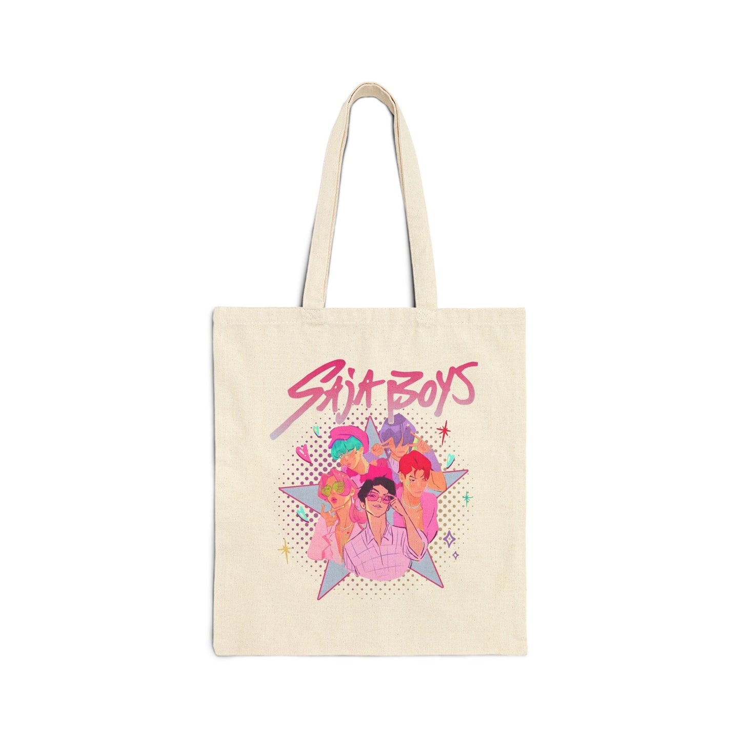 Saja Boys Tote Bag, Chic Shopping Bag, Festival Bag, Gift for Friends, Eco-Friendly Carryall