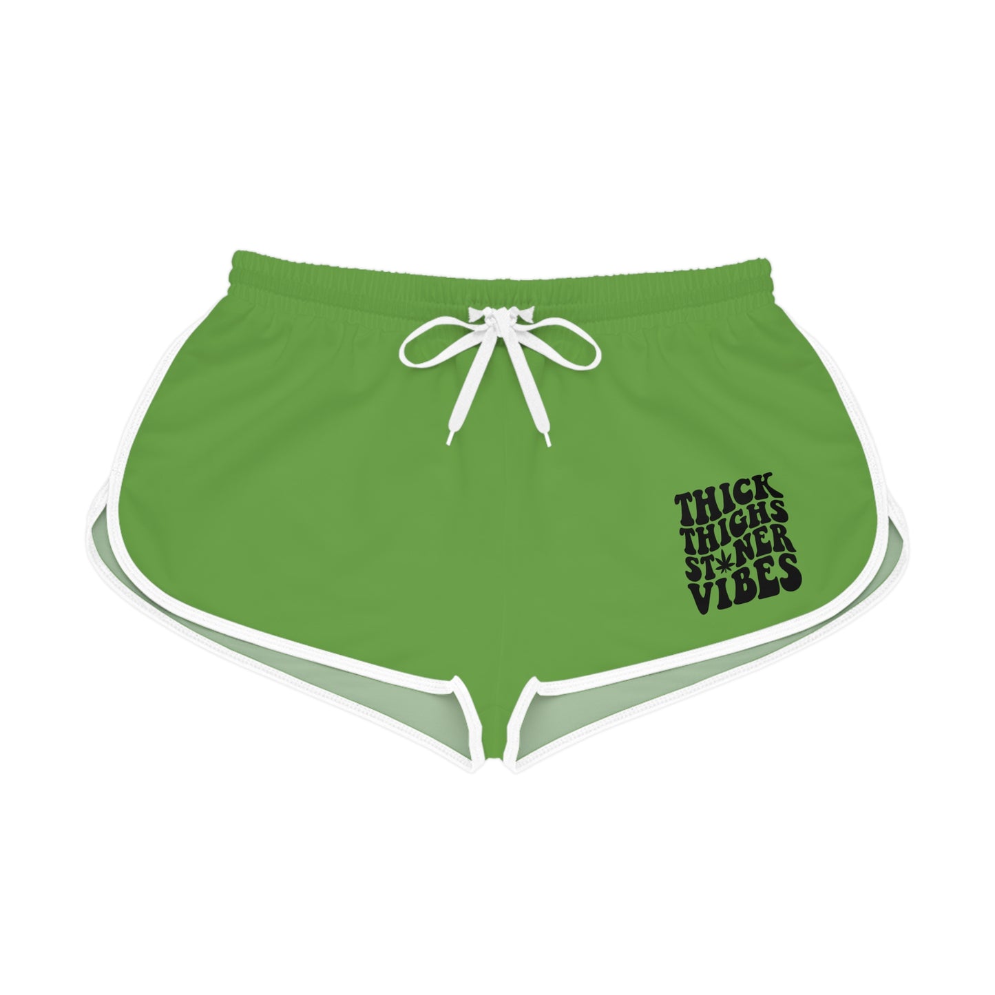 420 Vibes and Thick Thighs Women's Relaxed Shorts, Loungewear, Casual Comfort, Gift for Her