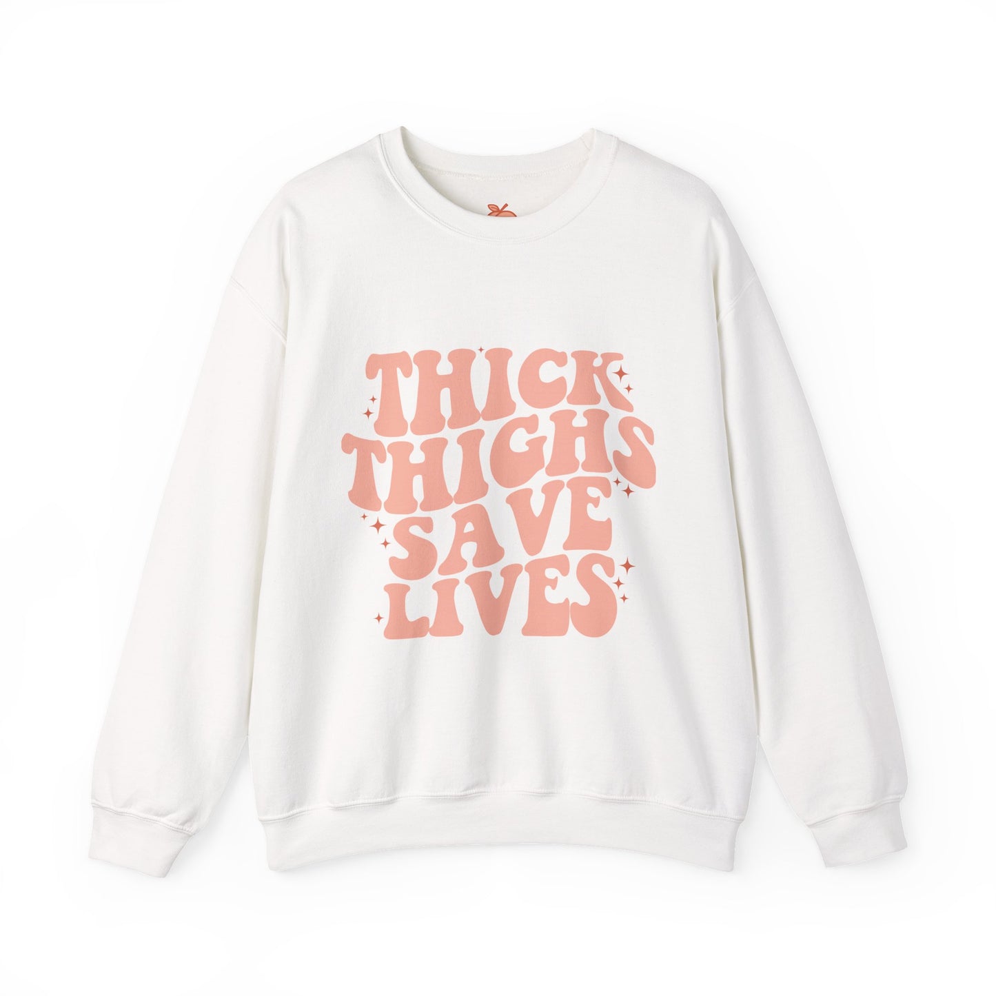 Thick Thighs Save Lives Sweatshirt, Cute Casual Sweatshirt, Gift for Her, Cozy Unisex Crewneck, Trendy Apparel, Comfortable Fashion