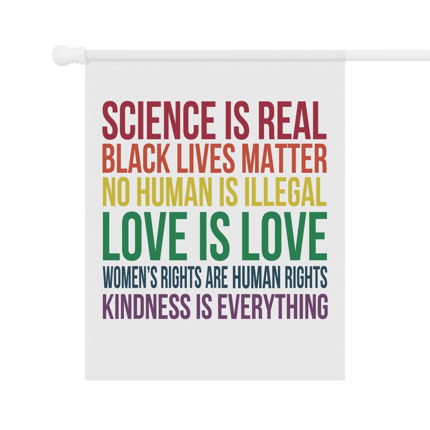 Kindness is Everything, Inclusive Garden Banner, Rainbow Decor, Pride Flag Banner, Activism Banner, Yard Sign
