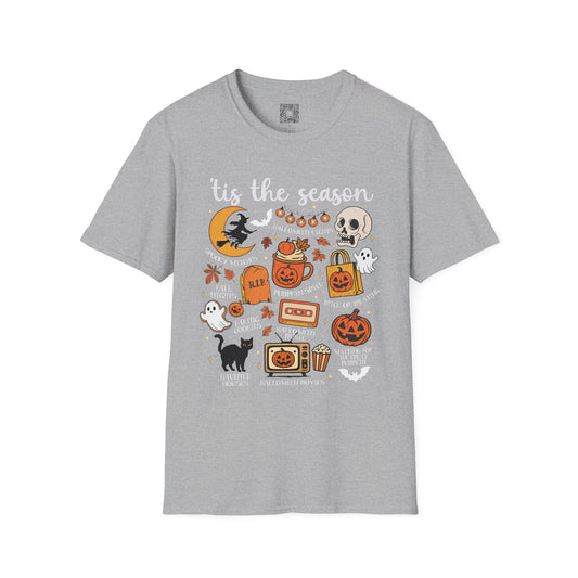 Tis The Season t-shirt, Spooky Season shirt, Spooky Season Shirt, Fall Fashion Top, Halloween Gift, Cozy Autumn Wear, Pumpkin Shirt