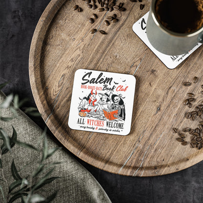 Salem Witches Club Coasters, Halloween Decor, Witchy Home Accessories, Book Club Coasters, Unique Gift for Witches