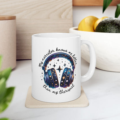 AudioBook Lovers Mug Ceramic Coffee Mug, Book Lovers  Drinkware, Tea Mug, Unique Gifts for Book Lovers