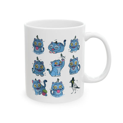 Derpy Ceramic Mug, Demon Hunter Tiger Kpop Fan Gift, Derpy Mug, 11oz, Unique Coffee Cup, Funny KPOP Lover Present, Gift for Mug Lovers