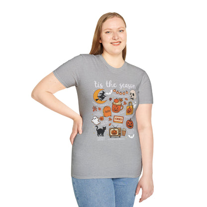 Tis The Season t-shirt, Spooky Season shirt, Spooky Season Shirt, Fall Fashion Top, Halloween Gift, Cozy Autumn Wear, Pumpkin Shirt
