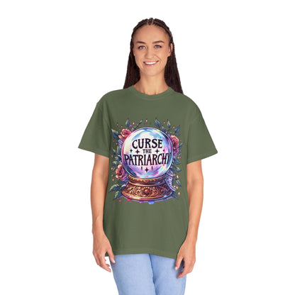 Curse the Patriarchy T-Shirt, Unisex Garment-Dyed Tee for Feminists, Gift for Women, Activist Apparel, Casual Wear, Vintage Style